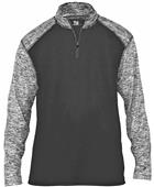 Badger Sport Adult Sport Blend 1/4 Zip Shirt Badger Sport Adult Sport Blend 1/4 Zip Shirt