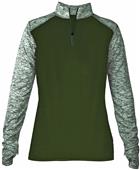 Badger Sport Ladies Sport Blend 1/4 Zip Jacket Badger Sport Ladies Sport Blend 1/4 Zip Jacket