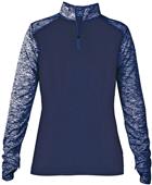 Badger Sport Ladies Sport Blend 1/4 Zip Jacket Badger Sport Ladies Sport Blend 1/4 Zip Jacket