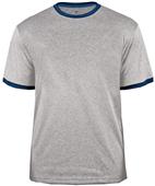 Badger Sport Adult Heather Ringer Short Sleeve Tee Badger Sport Adult Heather Ringer Short Sleeve Tee