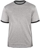 Badger Sport Adult Heather Ringer Short Sleeve Tee Badger Sport Adult Heather Ringer Short Sleeve Tee