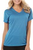 Blue Generation Womens Heathered V-Neck Tee Blue Generation Womens Heathered V-Neck Tee