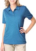 Blue Generation Ladies Heathered Polo Blue Generation Ladies Heathered Polo