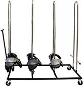 Rolling Football Shoulder Pad Rack Rolling Football Shoulder Pad Rack