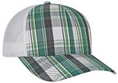 Pacific Headwear Plaid Trucker Mesh Cap Pacific Headwear Plaid Trucker Mesh Cap