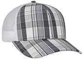 Pacific Headwear Plaid Trucker Mesh Cap Pacific Headwear Plaid Trucker Mesh Cap
