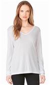 Bella+Canvas Flowy Long Sleeve V-Neck Tee Bella+Canvas Flowy Long Sleeve V-Neck Tee