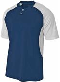 A4 2-Button Henley w/Contrast Stretch Mesh Jerseys A4 2-Button Henley w/Contrast Stretch Mesh Jerseys