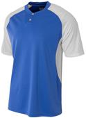 A4 2-Button Henley w/Contrast Stretch Mesh Jerseys A4 2-Button Henley w/Contrast Stretch Mesh Jerseys