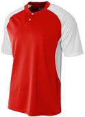 A4 2-Button Henley w/Contrast Stretch Mesh Jerseys A4 2-Button Henley w/Contrast Stretch Mesh Jerseys