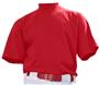 Baseball 100% Cotton Short Sleeve Mock Turtleneck