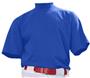 Baseball 100% Cotton Short Sleeve Mock Turtleneck