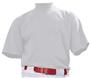Baseball 100% Cotton Short Sleeve Mock Turtleneck