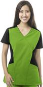 WonderWink Womens FFX Sport Mock Wrap Scrub Top WonderWink Womens FFX Sport Mock Wrap Scrub Top