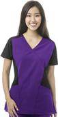 WonderWink Womens FFX Sport Mock Wrap Scrub Top WonderWink Womens FFX Sport Mock Wrap Scrub Top