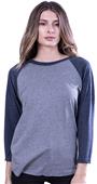 Cotton Heritage Fashion 3/4 Sleeve Baseball Tee Cotton Heritage Fashion 3/4 Sleeve Baseball Tee