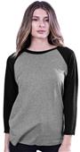 Cotton Heritage Fashion 3/4 Sleeve Baseball Tee Cotton Heritage Fashion 3/4 Sleeve Baseball Tee