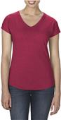 Anvil Women's Tri-Blend Short Sleeve V-Neck Tee Anvil Women's Tri-Blend Short Sleeve V-Neck Tee