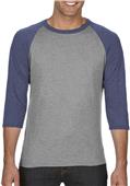 Anvil Adult Tri-Blend 3/4 Sleeve Raglan Tee Anvil Adult Tri-Blend 3/4 Sleeve Raglan Tee