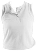 Eagle USA Womens Sleeveless Mesh Two Button Jersey