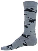 Wright Avenue Helicopter Novelty Cotton Crew Socks Wright Avenue Helicopter Novelty Cotton Crew Socks