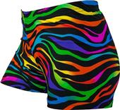 Gem Gear Compression Magic Zebra Spandex Shorts Gem Gear Compression Magic Zebra Spandex Shorts