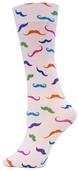 Nouvella Multi Mustache Sublimated Trouser Socks Nouvella Multi Mustache Sublimated Trouser Socks