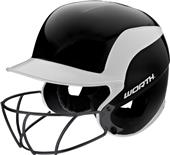 Worth Legit Sr JR Batter's Helmets w/ Faceguard Worth Legit Sr JR Batter's Helmets w/ Faceguard