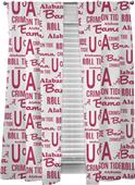 Northwest NCAA Alabama Anthem Window Panels Pair Northwest NCAA Alabama Anthem Window Panels Pair