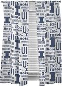 Northwest NCAA Illinois Anthem Window Panels Pair Northwest NCAA Illinois Anthem Window Panels Pair