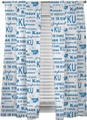 Northwest NCAA Kansas Anthem Window Panels Pair Northwest NCAA Kansas Anthem Window Panels Pair