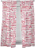 Northwest NCAA Louisville Anthem Window Panel Pair Northwest NCAA Louisville Anthem Window Panel Pair