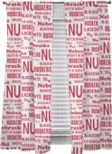 Northwest NCAA Nebraska Anthem Window Panels Pair Northwest NCAA Nebraska Anthem Window Panels Pair