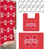 Northwest NCAA Nebraska 15-Piece Bath Set Northwest NCAA Nebraska 15-Piece Bath Set