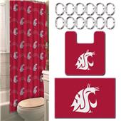 Northwest NCAA Washington State 15-Piece Bath Set Northwest NCAA Washington State 15-Piece Bath Set