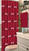 Northwest NCAA Arkansas Shower Curtain Northwest NCAA Arkansas Shower Curtain