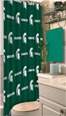 Northwest NCAA Michigan State Shower Curtain Northwest NCAA Michigan State Shower Curtain