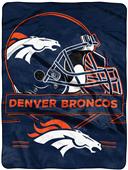 Northwest NFL Broncos Prestige Raschel Throw Northwest NFL Broncos Prestige Raschel Throw