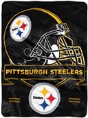 Northwest NFL Steelers Prestige Raschel Throw Northwest NFL Steelers Prestige Raschel Throw