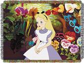 Northwest Alice in the Garden Woven Tapestry Throw Northwest Alice in the Garden Woven Tapestry Throw