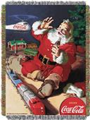 Northwest CocaCola Santa Helicopter Woven Tapestry Northwest CocaCola Santa Helicopter Woven Tapestry