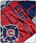 MLS Chicago Fire Scramble Raschel Throw MLS Chicago Fire Scramble Raschel Throw