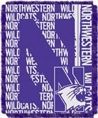 Northwest Northwestern Double Play Jaquard Throw Northwest Northwestern Double Play Jaquard Throw