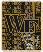 Northwest Wake Forest Double Play Jaquard Throw Northwest Wake Forest Double Play Jaquard Throw