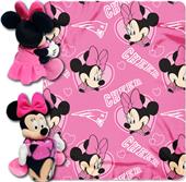 NFL Patriots Disney Minnie Hugger & Fleece Throw NFL Patriots Disney Minnie Hugger & Fleece Throw