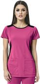 WonderWink HP Womens Neo Boat Neck Scrub Top WonderWink HP Womens Neo Boat Neck Scrub Top