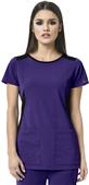 WonderWink HP Womens Neo Boat Neck Scrub Top WonderWink HP Womens Neo Boat Neck Scrub Top