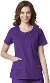 WonderFlex Heaven Fashion Zip Scrub Top WonderFlex Heaven Fashion Zip Scrub Top