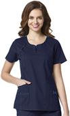 WonderFlex Heaven Fashion Zip Scrub Top WonderFlex Heaven Fashion Zip Scrub Top