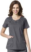WonderFlex Heaven Fashion Zip Scrub Top WonderFlex Heaven Fashion Zip Scrub Top